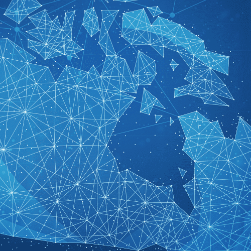 Artistic representation of fintech landscape in Canada